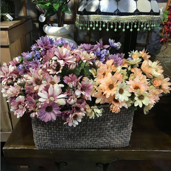 

3 цвета искусственные цветы искусственная ретро маленькая маргаритка дикая маргаритка поддельный шелковый цветок завод главная свадьба домаш