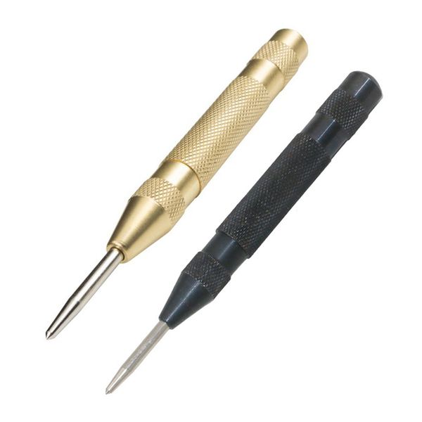 

5 inch automatic center pin punch spring loaded marking starting holes tool wood press dent marker woodwork tool drill bit
