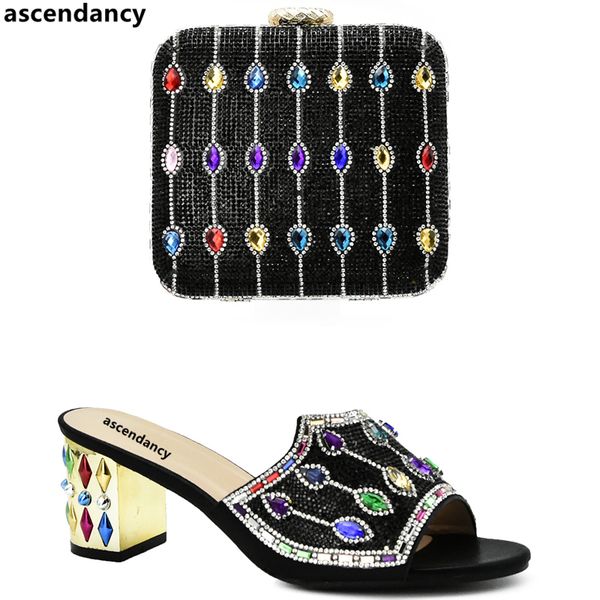 

african matching shoes and bags italian in women italian shoes and bags to match with bag set black color women party shoe