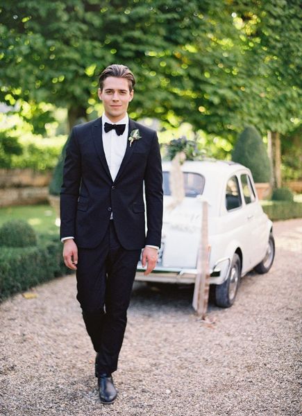 

traje de novio new arrival men's custom made 2-pieces black tuxedos man wedding party prom suits jacket+pants, White;black