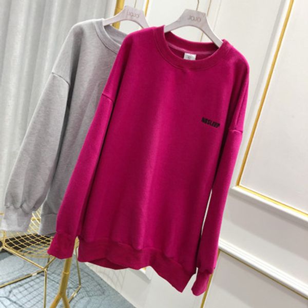 

2 colors winter autumn designer fashion hoodie for women long sleeve vintage popular pullover sweatshirts, Black