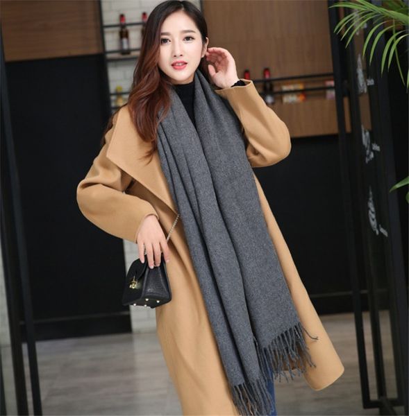 

women linen scarves long lady scarf soft shawl cotton signature stole & wool scarves scarf colorful wraps warmer neck ddhls, White;black
