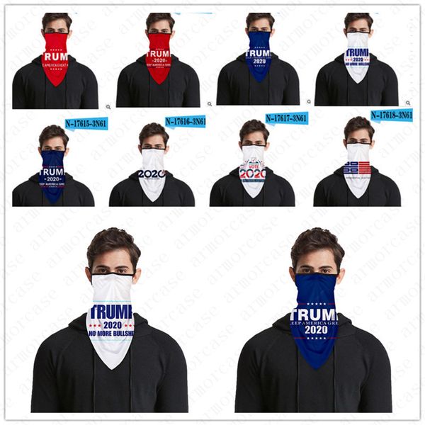 

multifunction magic turban scarf donald trump dustproof protective face mask outdoor sports cycling scarf 2020 usa president election d52814, Blue