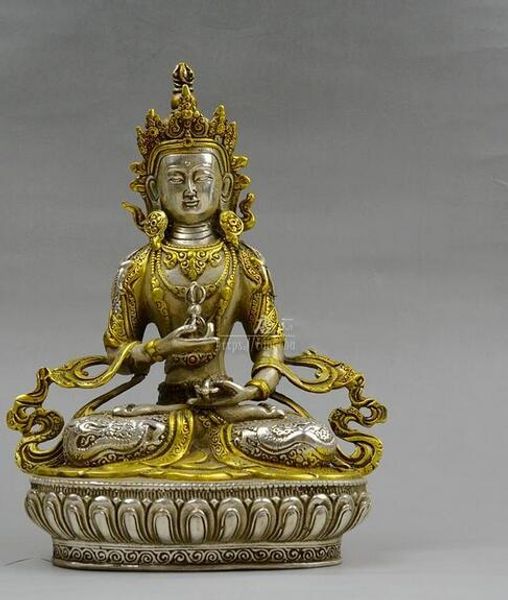 

чистая медь белый медь тибетский будда бронза медь бронза золото тантрический будда золото и сталь будды 8-дюймовый ваджраяны