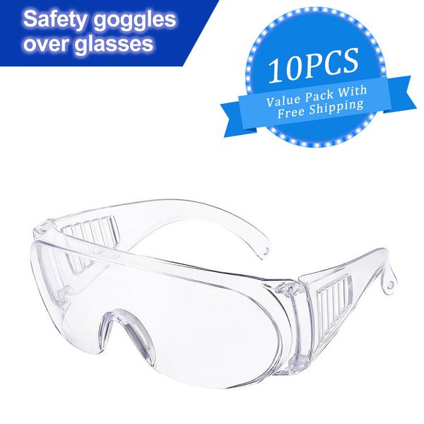 

10шт прозрачные защитные очки защитные очки вентилируемые противотуманные линзы рабочая лаборатория защита глаз очки прозрачные защитные очк