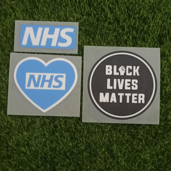 

2020 black lives matter badge and shn patch nhs badge heat transfer soccer parches