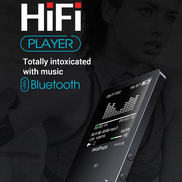

mp3 player bluetooth 4.0 mp3 player recorder fm video e-book radio sport wireless music player support otg link hifi lossless