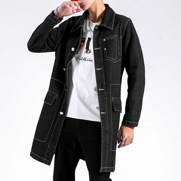 

ww0237 fashionable men's coat 2020 autumn and winter fashion casual windbreaker coat, Tan;black
