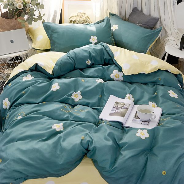 King Size Bedding Set Flower Country Style Simple Fresh Duvet