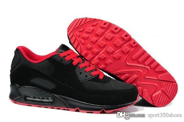 

wholesale men and women 90 ultra sneaker air cushion original men's casual shoes, Black