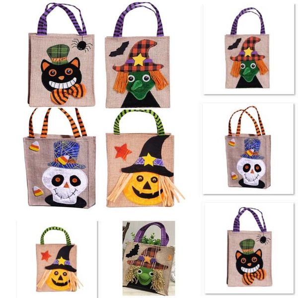 

halloween decorations non-woven bag for pumpkin ghost cat wrap gift candy bag props for children an2011