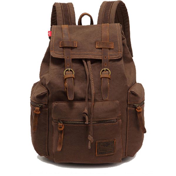

vintage men backpack canvas sac a dos large anti theft backpacks casual mochila male rucksack travel bag men lapbackpack