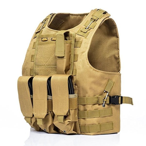 

outdoor combat tactical vest field hunting cs shooting camp camouflage molle waistcoat army fan training protect gear, Camo