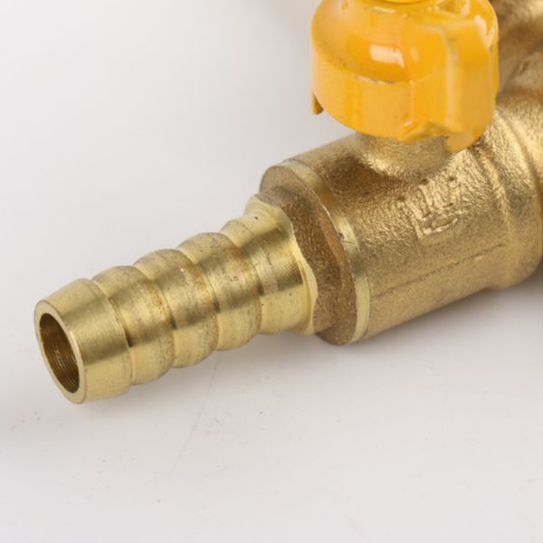 

copper thickened double fork gas valve 4-way angle valve brass inner and outer wire y-type gas valve gas ball