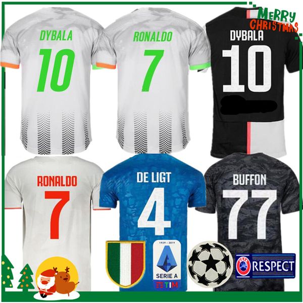 

2019 2020 man and kids kit soccer jersey 19 20 ronaldo de ligt dybala higuain buffon home football sports shirts, Black;yellow
