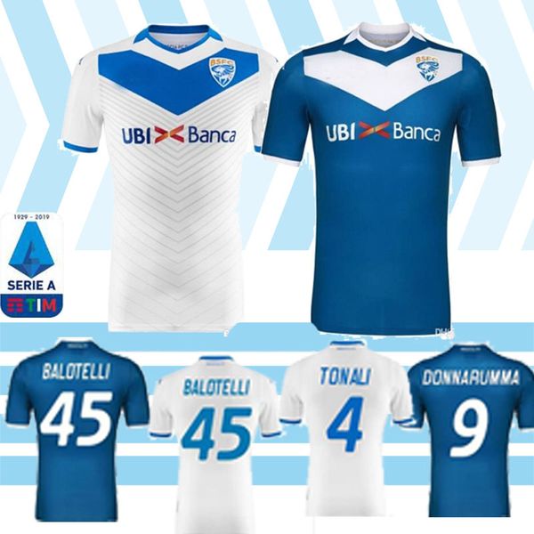 

19 20 brescia calcio balotelli soccer jerseys tonali magnani donnarumma aye bisoli zmarhal away 2019 jersey shirt, Black;yellow