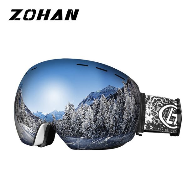 

ski goggles double layers uv400 anti-fog big spherical ski eyewear mirror mask glasses skiing men women snow snowboard goggles