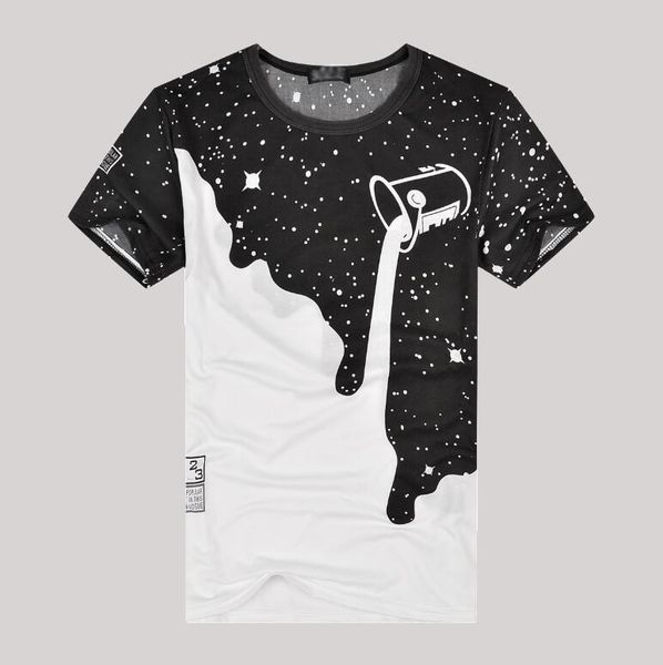 

new summer brand tshirts for mens tee shirts with milk printed short sleeve luxury designer t shirt 3d design clothing m-xxl, White;black