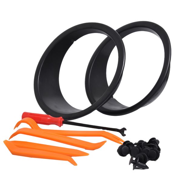 

chrome bezel front light headlight trim cover suit bird style headlight decoration ring with tools