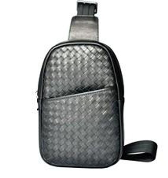 

classic cow leather weave 27cm handbag schoolbag chest bag