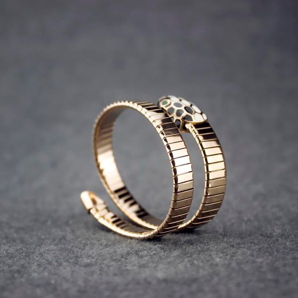 

многослойные snake head браслет женщины животных браслеты rose golden party wedding jewelry приходите и получите его, Black