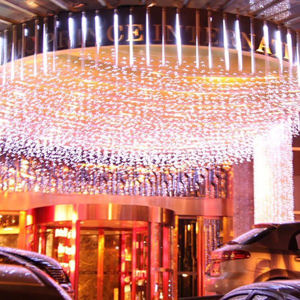 Acheter Guirlande Lumineuse Lumière De Noël Lumière De Météore Douche étoile Filante Rain Drop Goutte De Glaçon Automne Led String De Noël De 5236