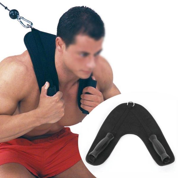 

gym support practical pull easy install suspender strap handle belt bind abdominal crunch double grip u shape nylon pad