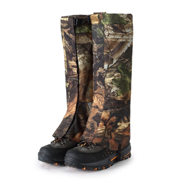 

1 pair /xl outdoor hiking hunting snow snake waterproof boots legging gaiters, Camo;black