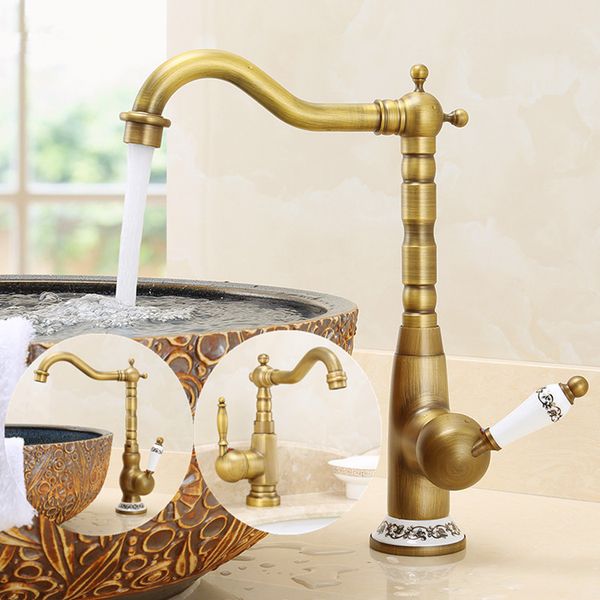 

antique blue and white porcelain basin water tap brass ceramic bath faucet deck mounted single handle mixer bathroom accessories