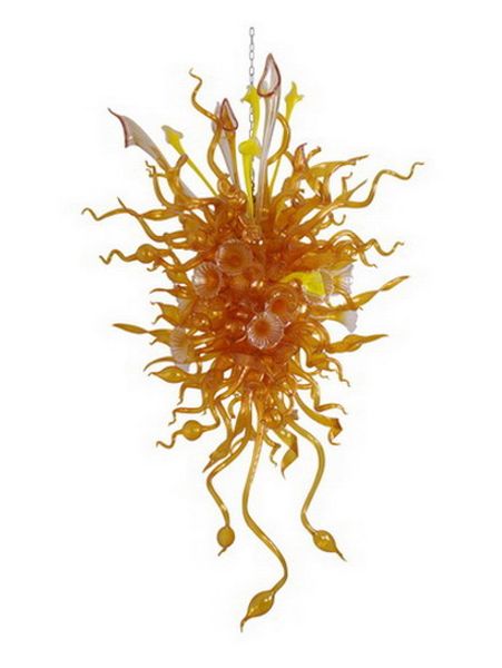 

yellow modern art decor glass lighting fixture 100% mouth blown glass dale chihuly styled home decoration chandeliers lighting