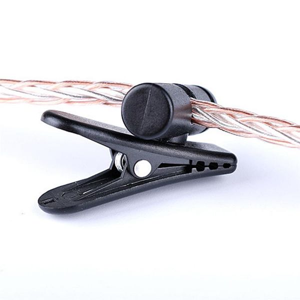 

360 degree rotatable headphone earphone cable wire cord clip nip clamp organization collar lapel shirt storage holder