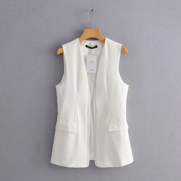 

women's vests koop mr. iger 48-90 europese en amerikaanse mode vest, Black;white