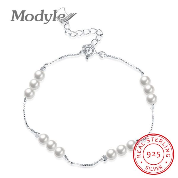 

modyle new silver color jewelry simulated pearl bracelets fashion jewelry for women lover gifts, Black