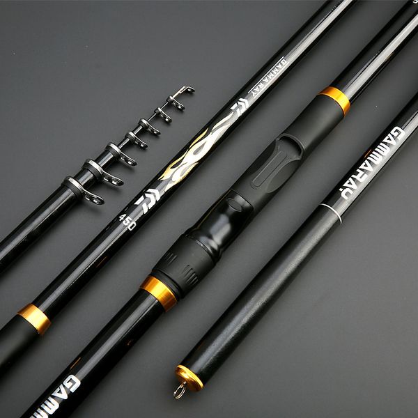 

new arrival portable carbon fiber rock fishing rod fishing pole power xh super hard 3.6/4.5/5.4/6.3/7.2m optional