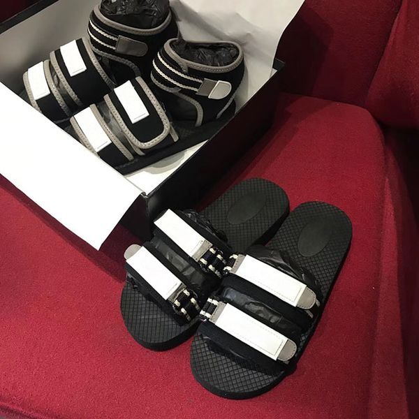 

2019 brand new de igner women ummer andal black white anti lipping quick drying outdoor lipper beach ize35 40 original box