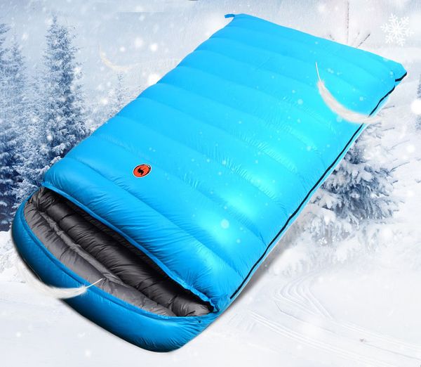 

25 to -10 winter sleeping bag lover sleeping bag white duck down