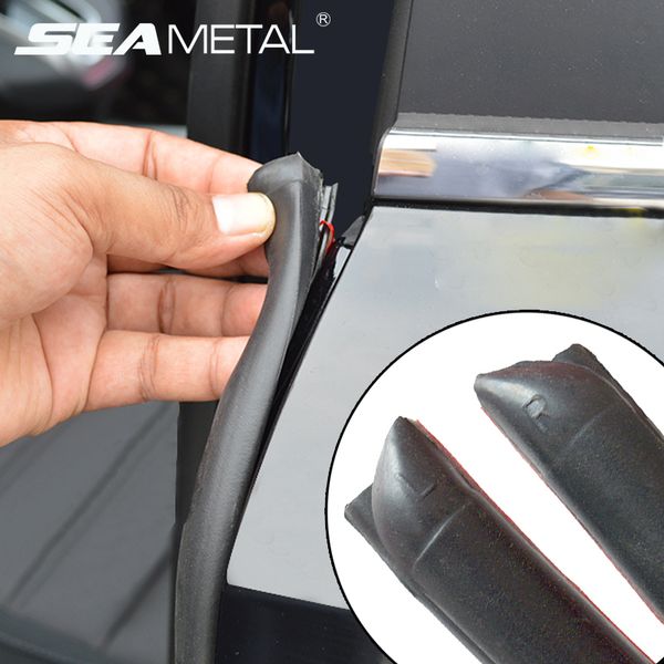 Car Door Rubber Seal Strips Auto Seal Protector Sticker Noise