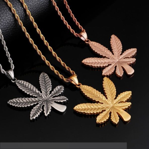 

мода maple leaf hip hop шарм ожерелье для женщин мужчины модных цепей подарок ювелирных изделий, Silver