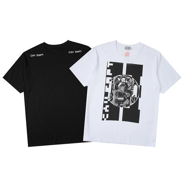 

2020 дизайнер tide brand new summer cav-ce личность hip-hop печать черный пара с короткими рукавами футболки, White;black