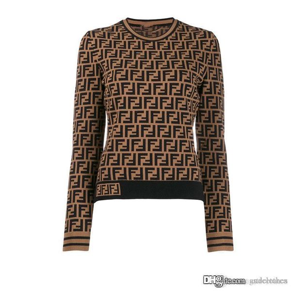 

20ss fashion knit pullovers women sweaters o-neck casual knitting jumpers sweaters designer sweater pullovers famous brand women sweater, White;black