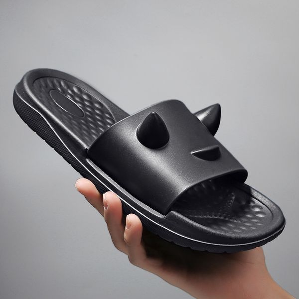 

2020 new slippers mens indoor home summer beach ourdoor slides ladies slipers platform mules shoes woman flats zapatos de mujer, Black