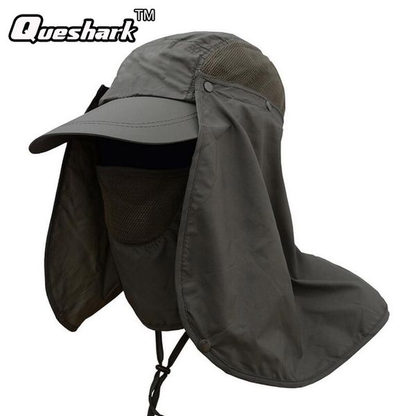 

men/women sun face mosquitos protector hat big wide brim neck flap fishing climbing hunting travel camping hiking cap, Black;white