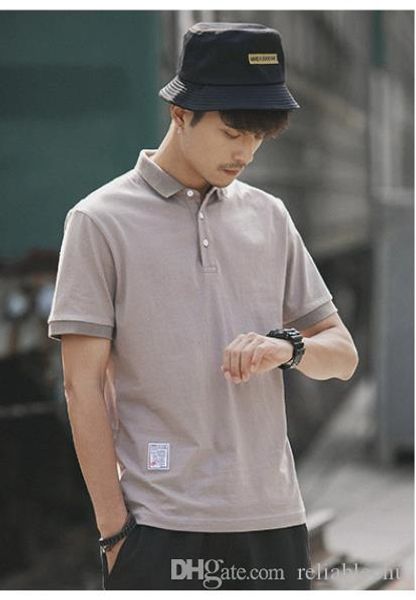 

2020 men polo shirt 2019 autumn and winter cotton new striped sweater men's round neck pullover long-sleeved shirt f189-1, White;black
