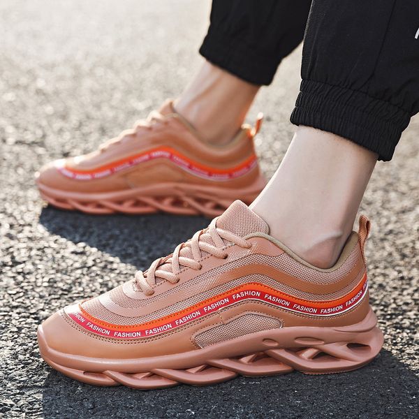 

men autumn breathable fitness sports running shoe for men's mesh cushion male jogging trainers trend shoes casual hombre casual, Black