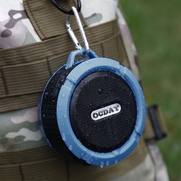 

ocday c6 plastic portable wireless speaker with calls handsand suction cup waterproof shower speaker car