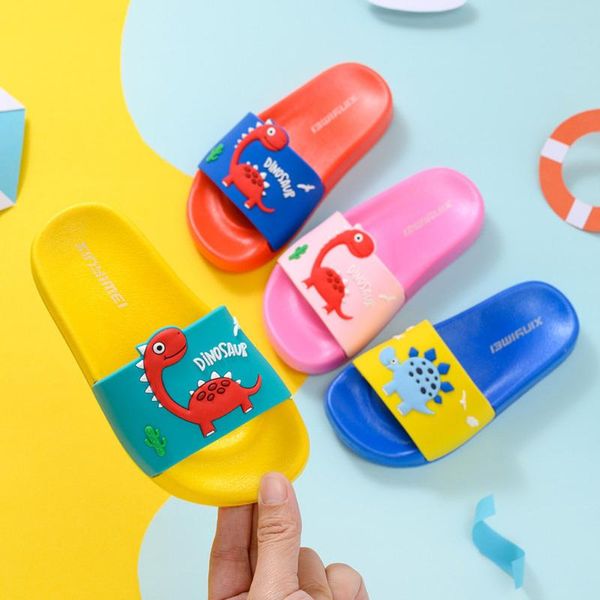 

baby shoes flip flops nonslip slippers girl cartoon bathe bathroom cute home slippers summer sandals slides sandalias mujer, Black;grey
