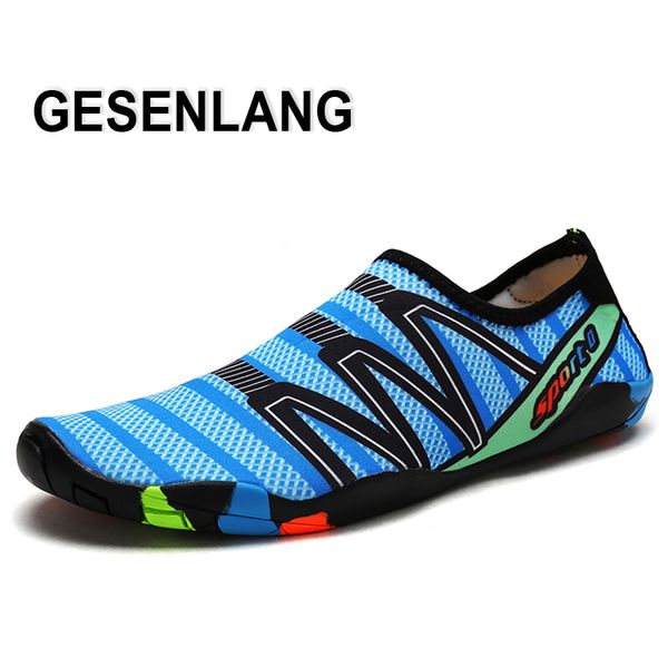 

2019 лето мужчины женщины водная обувь быстросохнущая дышащая плавание пляж спорт аква обувь на открытом воздухе рыбалка ходьба босиком