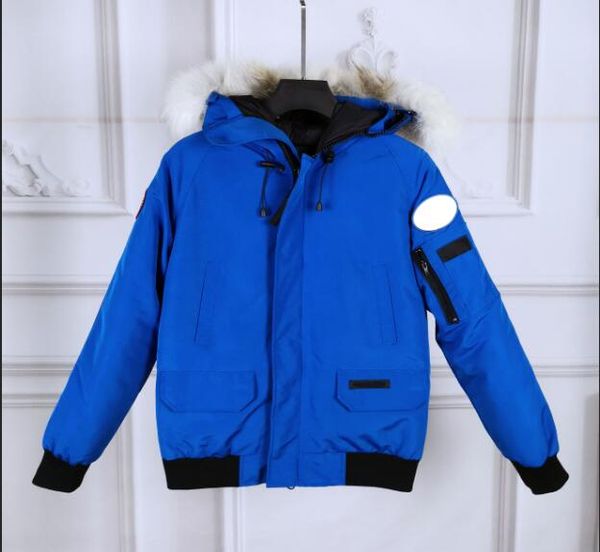 

winter mens with logo cotton down jackets fashion goose windproof coat outdoor sport jacket thicking velvet man warm clothes, Black