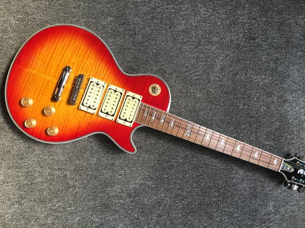 

brinkley shop custom highest quality ace frehley signature 3 pickups electric guitar,cherry red guitar,ing