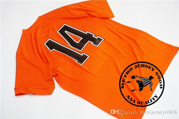 

1974 holland netherland cruyff 14 occer jer ey retro old hirt